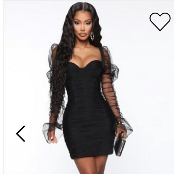 Fashion Nova Dresses & Skirts - Ruched Little Black dress